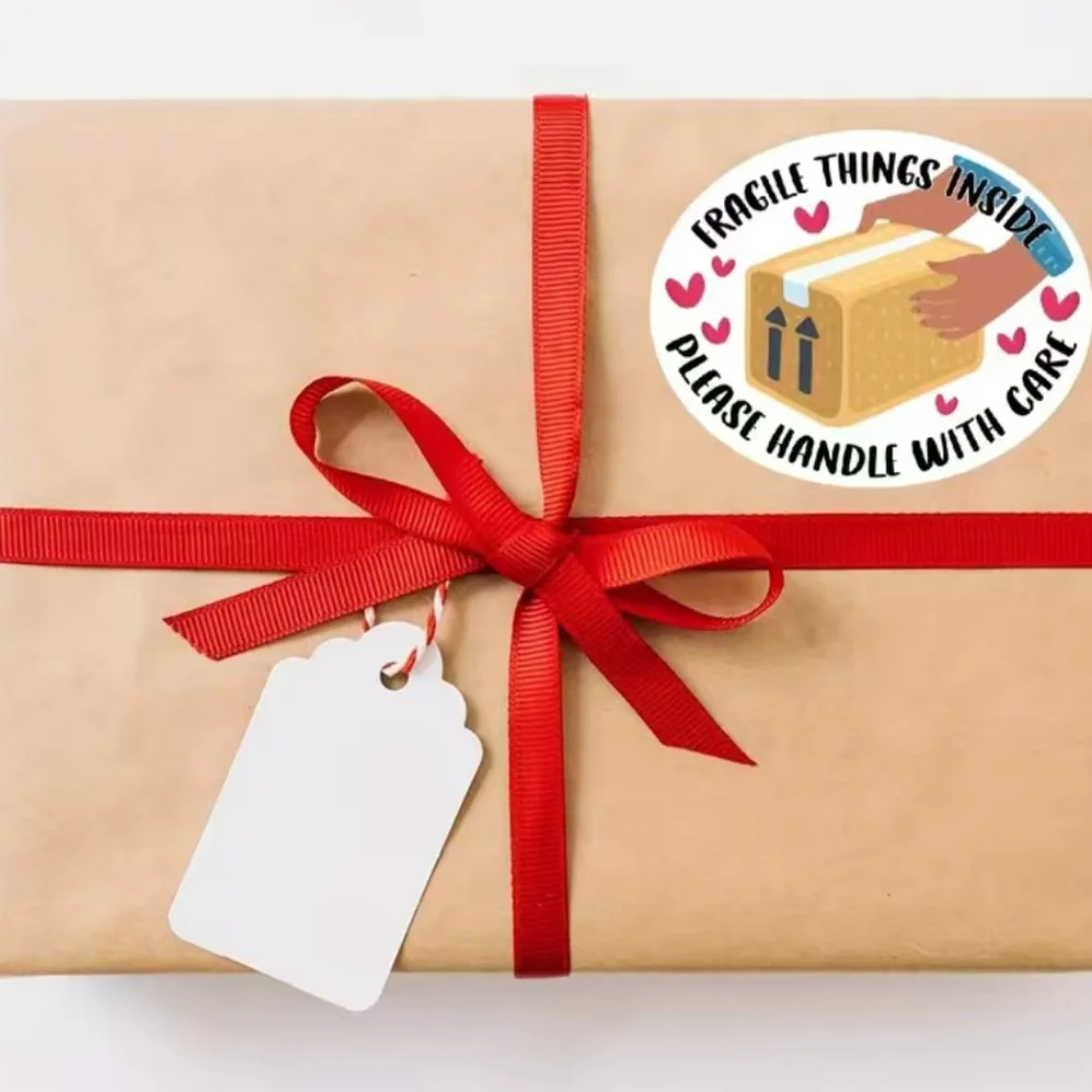 New 200 Fragile Things Inside Please Handle With Care Shipping Label Stickers